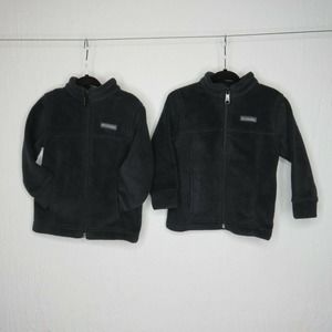 2 Columbia Fleece zip-up jackets 18-24m